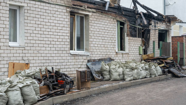 Professional Fire Damage Removal technician working in Coopersburg, PA